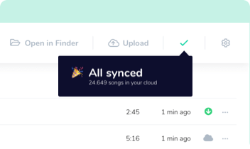 Sync screen